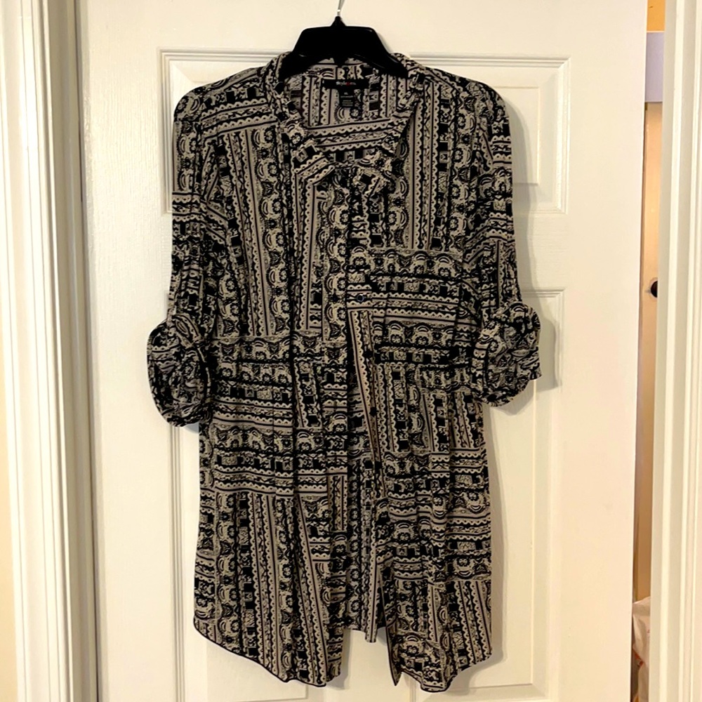 Button up nylon shirt